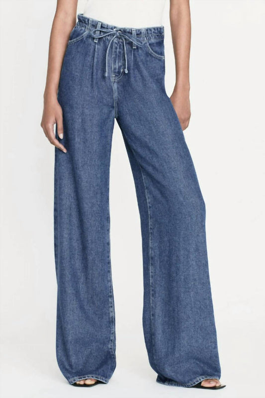 Frame - Drawstring Wide Leg Jean