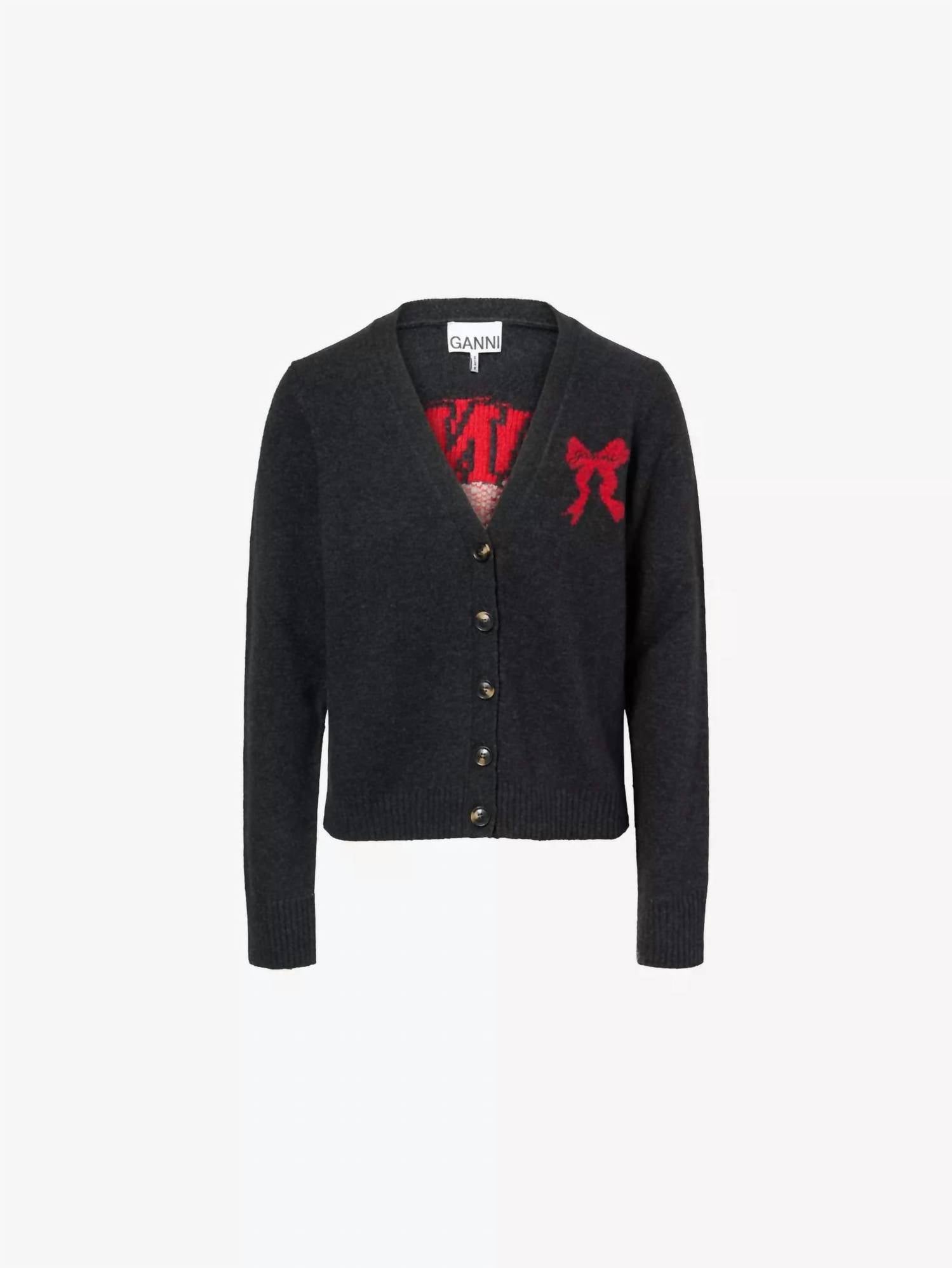 Ganni - Graphic Wool Cardigan
