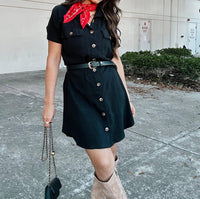 Blu Pepper - Belted Dress