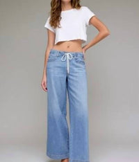 HIDDEN Drawstring Lightweight Jeans in light denim - women's jeans - view 4