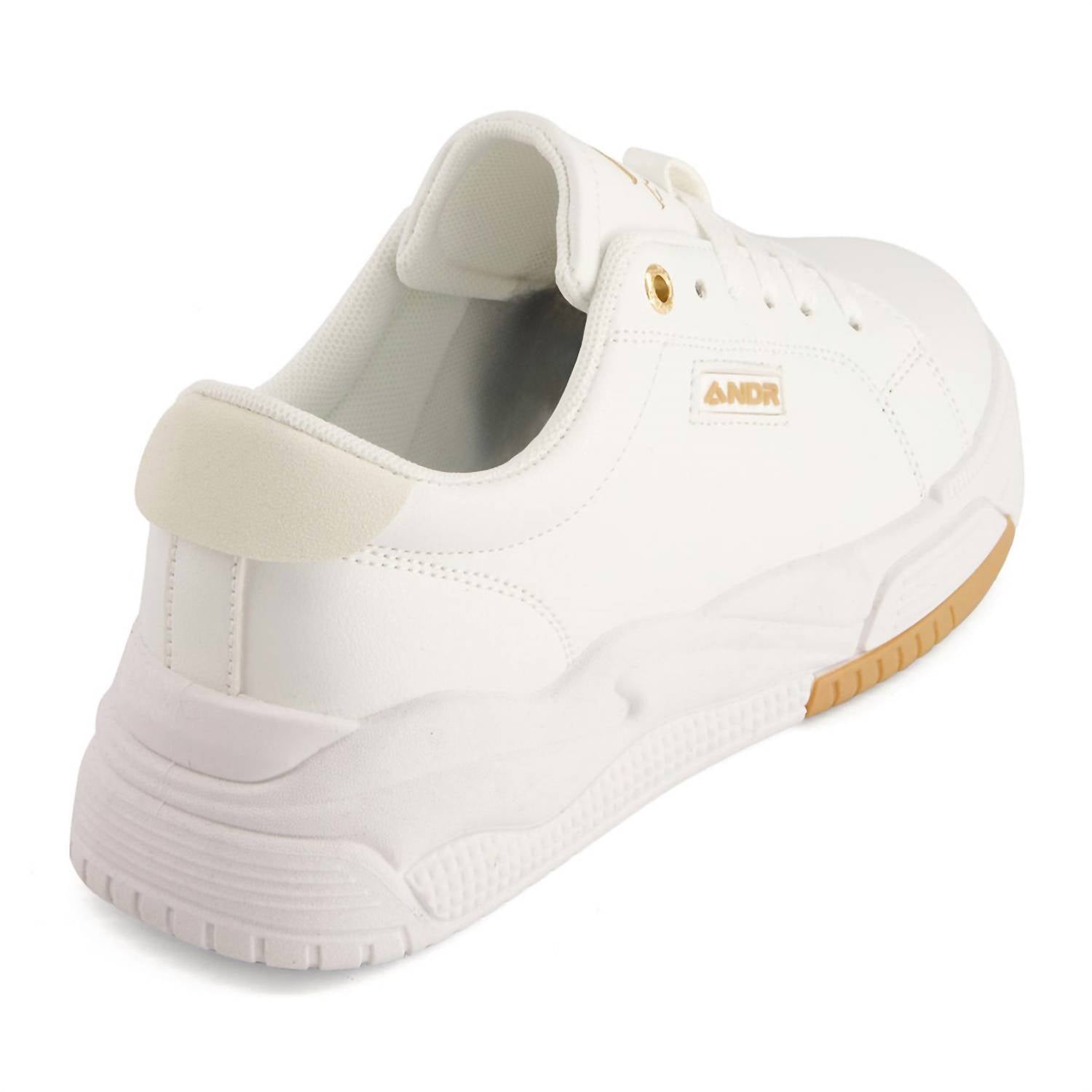 Andrea - Women's Casual Sneakers With Golden Accent