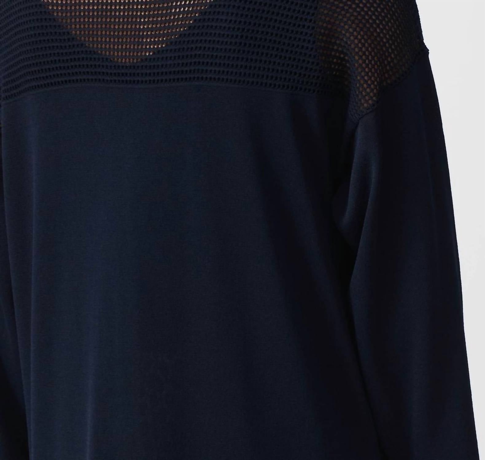 Joseph Ribkoff - Sweater Knit Cover-up With Pointelle Detail
