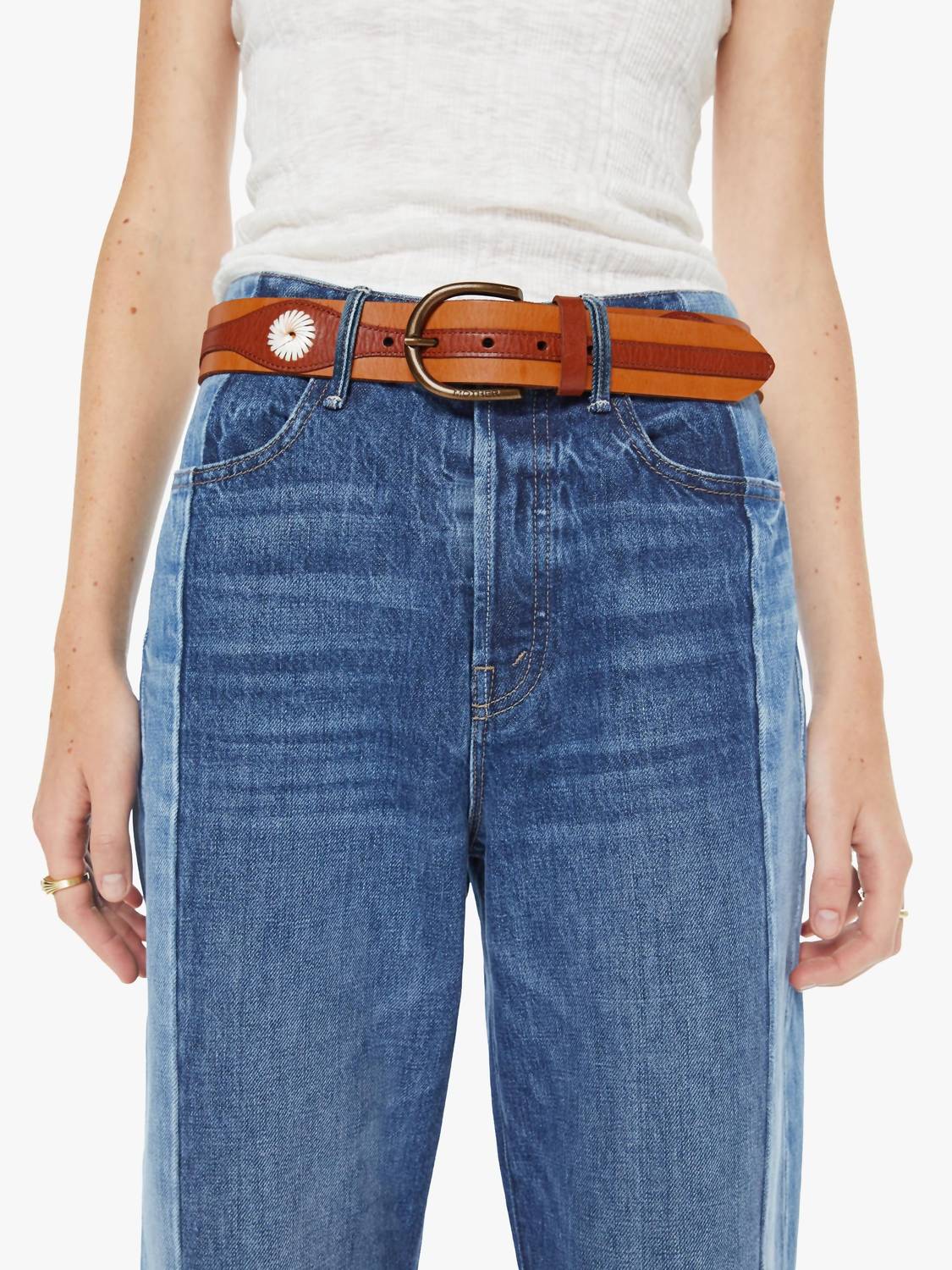 Mother - Women's 2 Tone Leather Belt