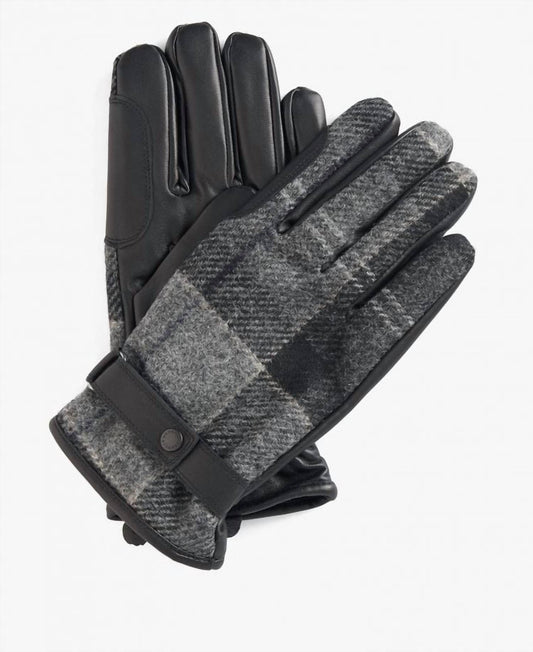 Barbour - newbrough tartan gloves