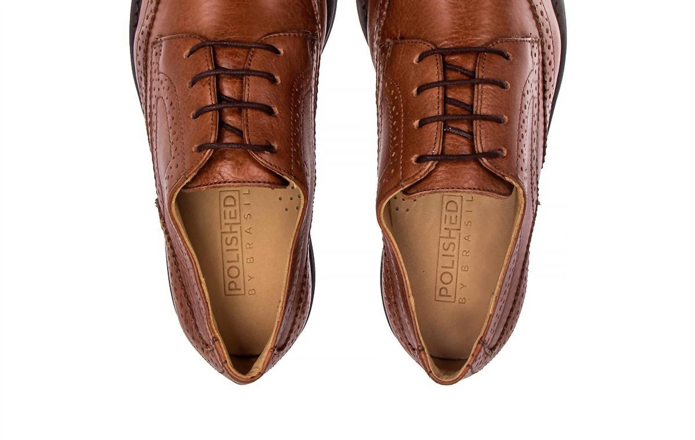 Polished - Men's Santiago Leather Derby Shoes