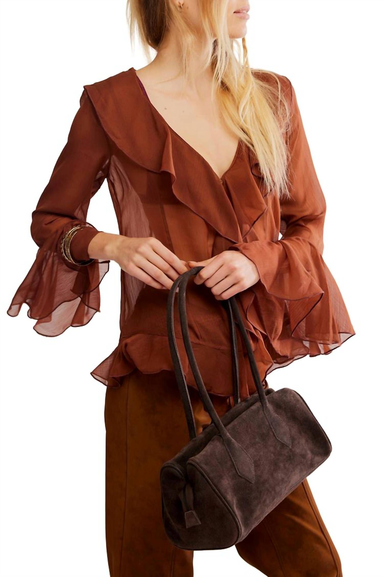 Free People - Sierra Suede Shoulder Bag
