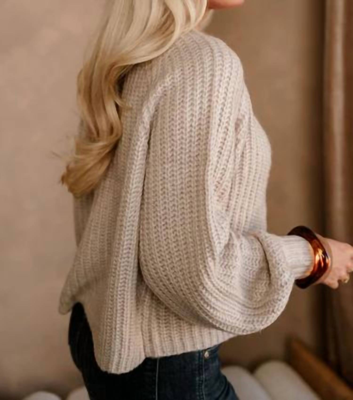Hyfve - Cable Knit Cardigan Sweater