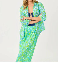 Lilly Pulitzer - Sea View Linen Button Down Shirt