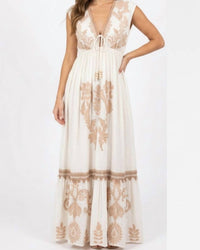 Mahila - Selena Embroidered Maxi Dress