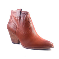 Frye Women's Reina Leather Ankle Boots in cognac - women's shoe