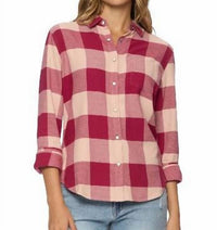 Flags & Anthem Georgianna Collared Neck Shirt in buffalo plaid - women's shirt