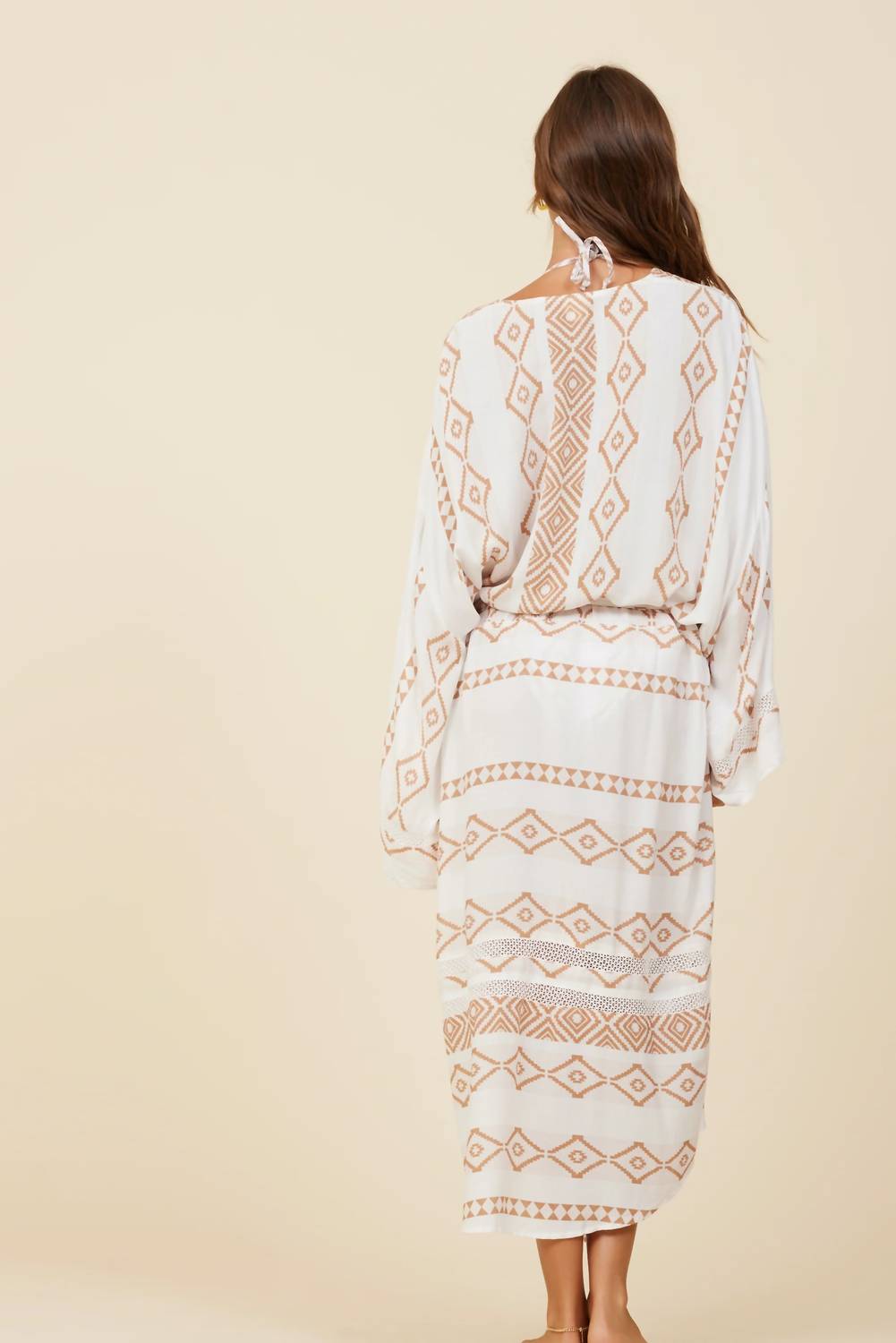 Surf Gypsy - Tribal Print Rayon Crepe Kimono