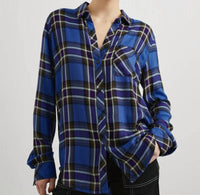 Rails Hunter Shirt in sapphire indigo - women's shirt