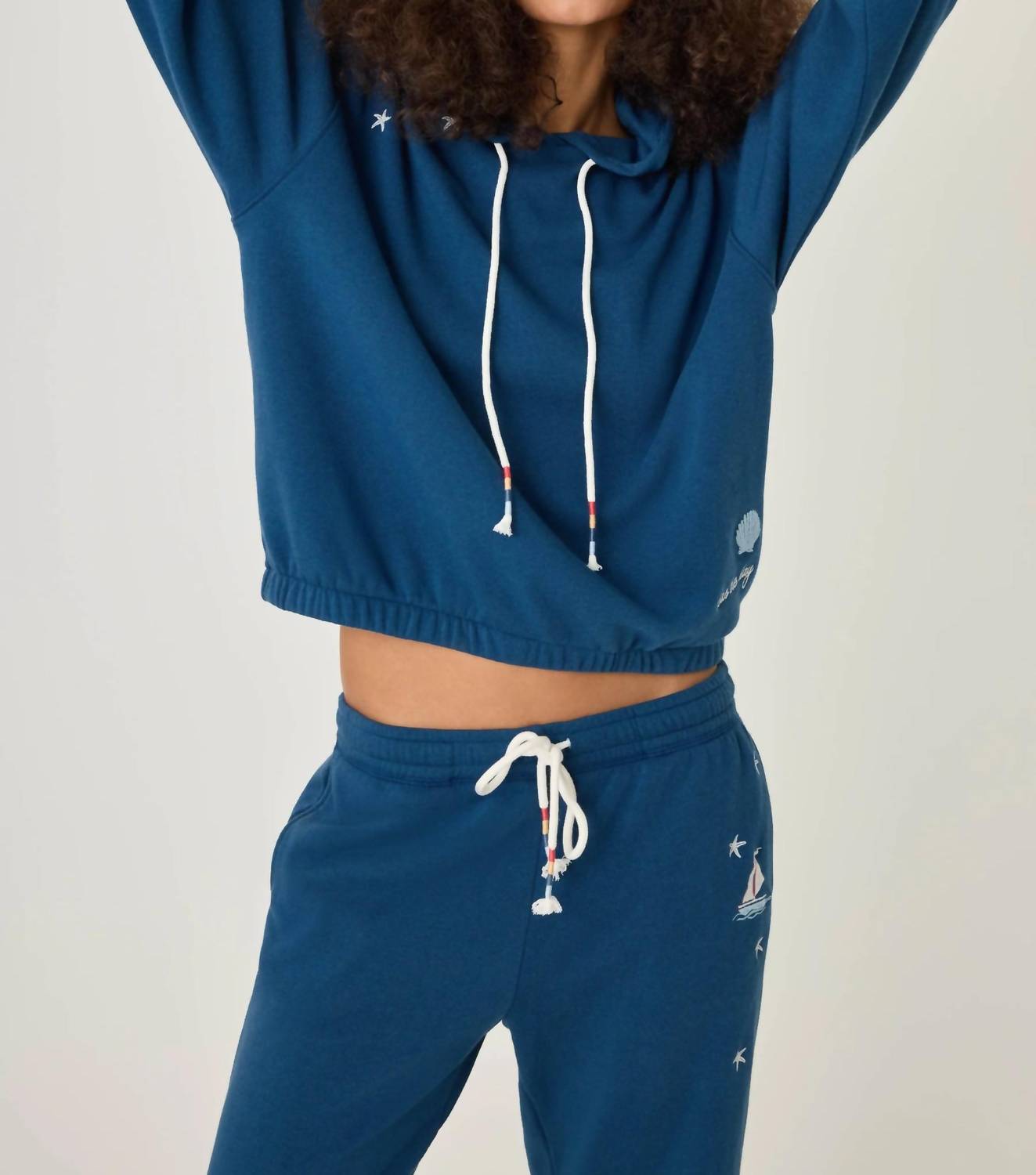Pj Salvage - Maritime Lounge Embroidered Hoodie