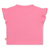 Billieblush - Kid's Bab Flounced Sleeve Tee With Flowers & Butterflies