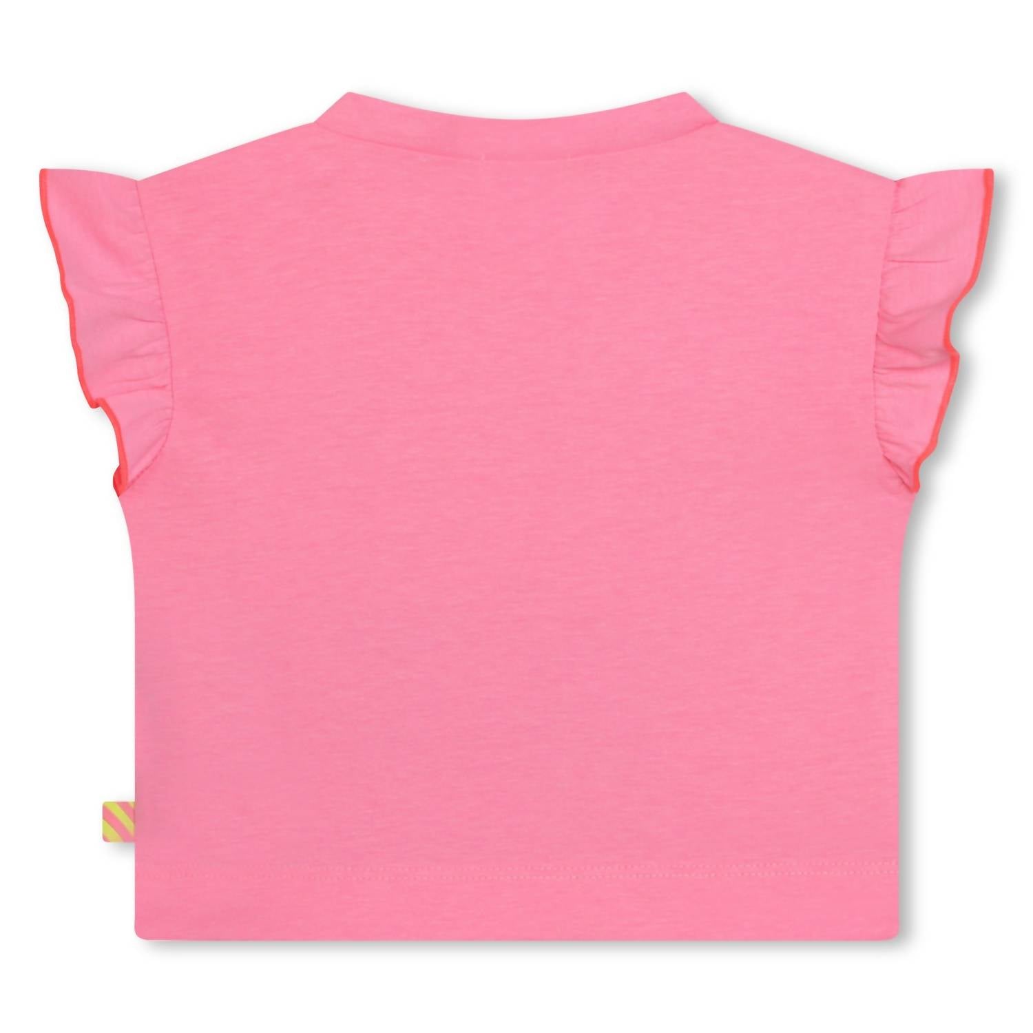 Billieblush - Kid's Bab Flounced Sleeve Tee With Flowers & Butterflies