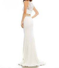 Mac Duggal - Two-Piece Jeweled Gown