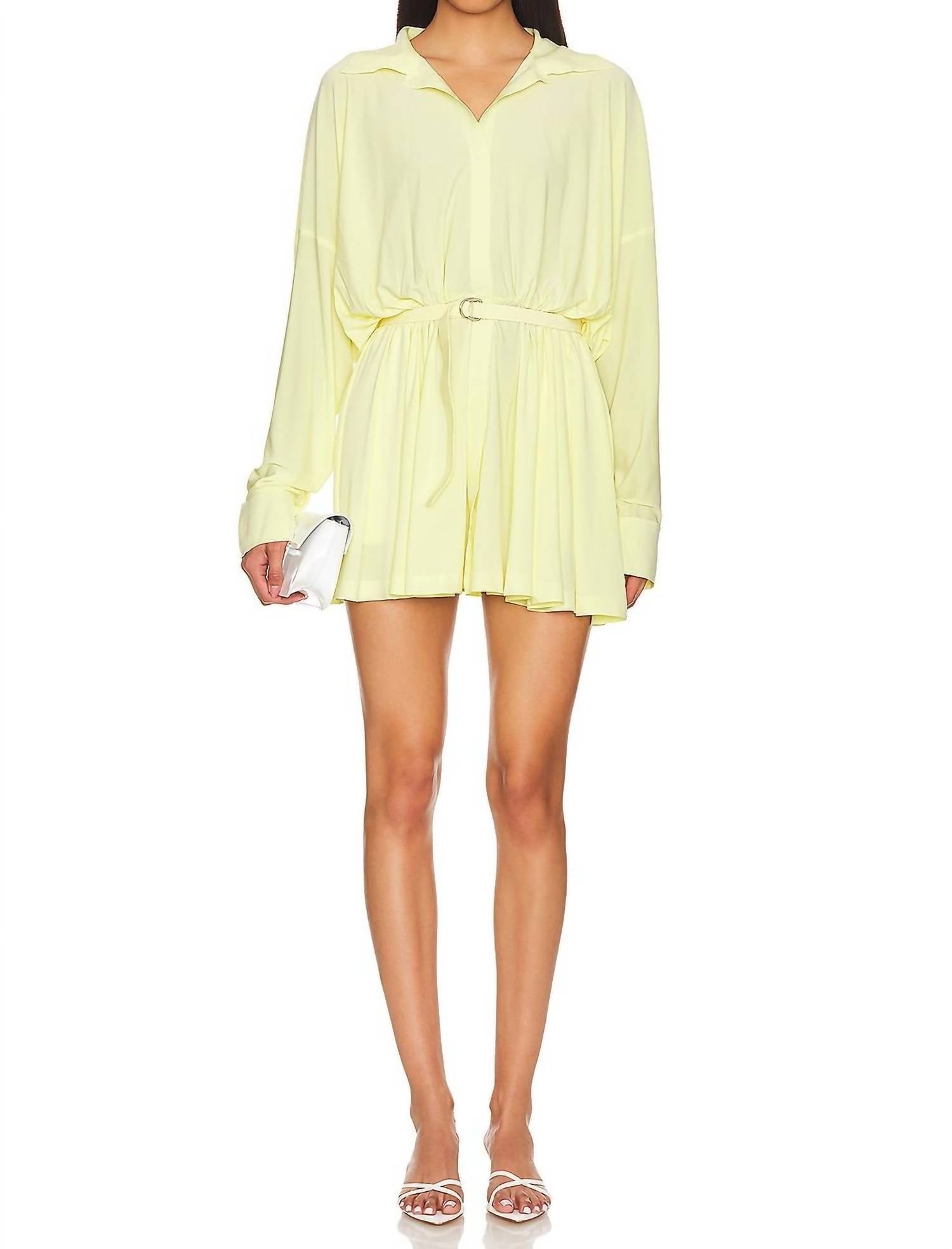 Norma Kamali - Super Oversized Boyfriend Shirt Mini Dress