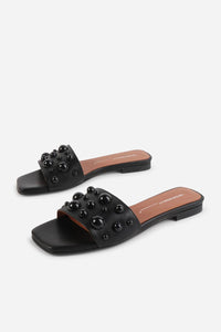 Intentionally Blank - Women's Cocktail Leather Slide Sandal