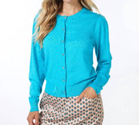 Esqualo - Tamara Basic Knit Puff Sleeve Cardigan
