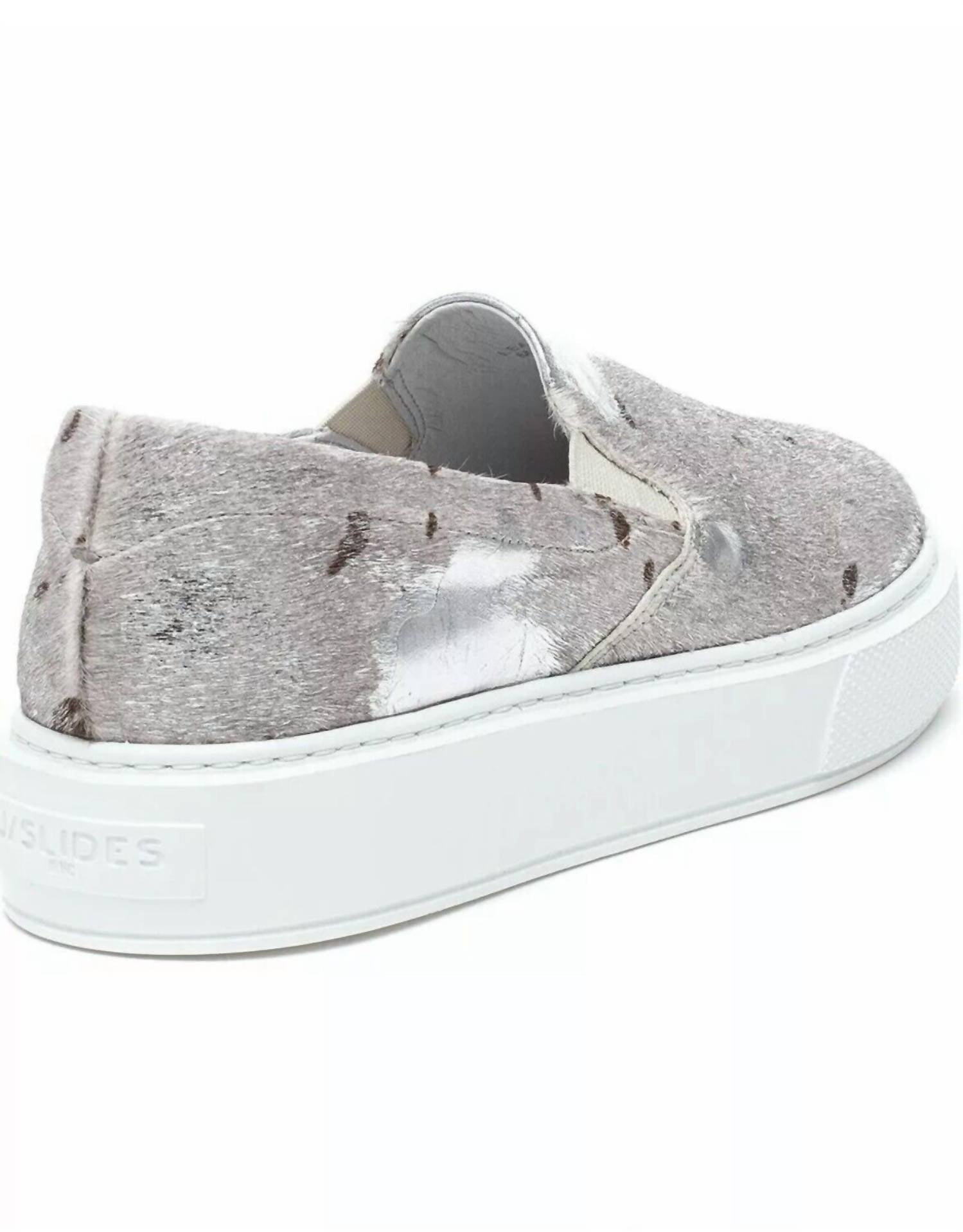 WOMEN'S DELIA PONY HAIRCALF & LEATHER SNEAKER