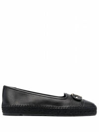 Salvatore Ferragamo Women's Vara Buckle Espadrilles in black - women's flats