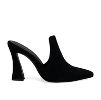 Natori Women's Minh Heels in black suede - women's heels - detail view