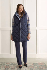 Tribal - Reversible Hooded Puffer Vest