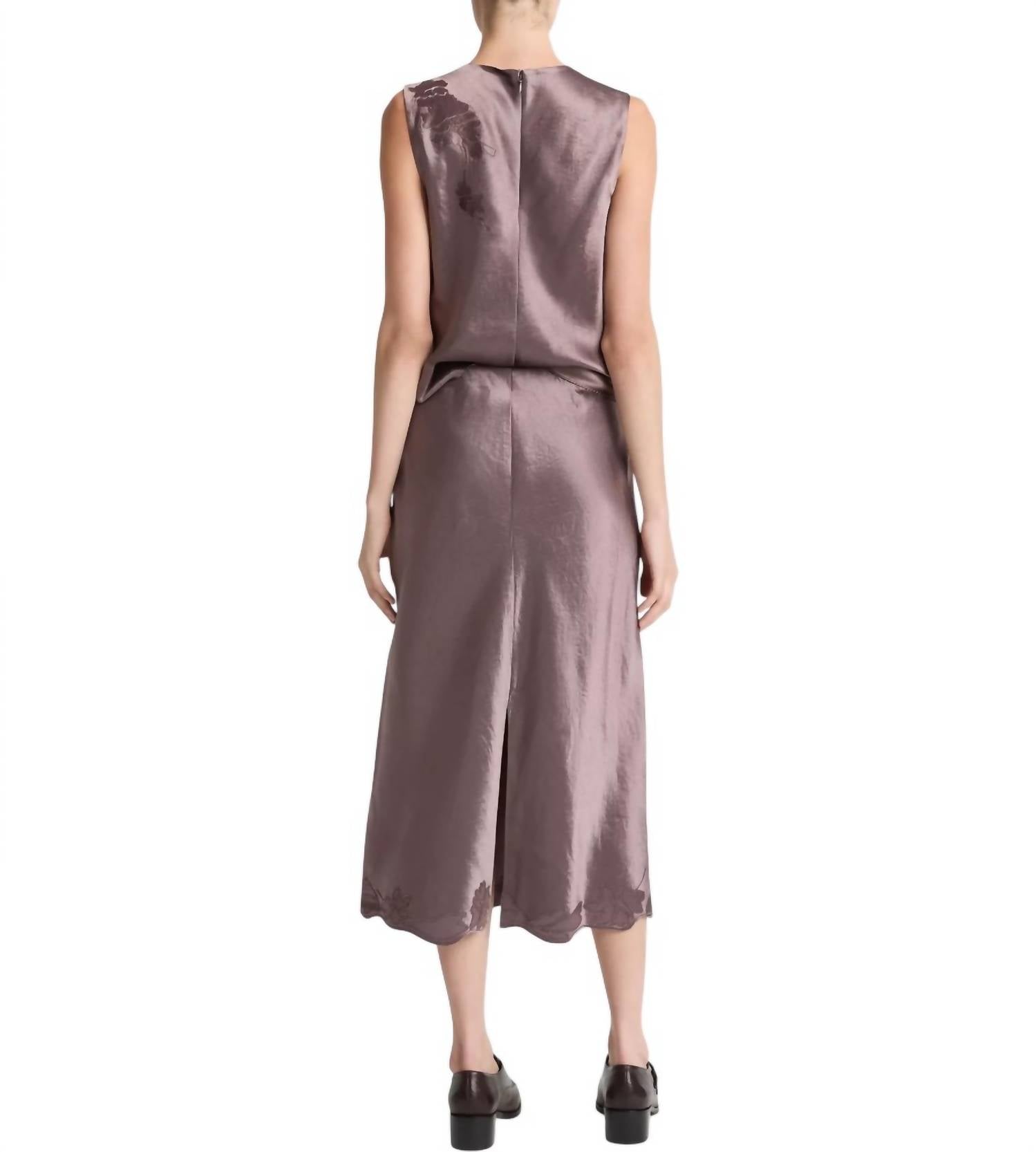 Vince - Floral Embroidered Slip Skirt