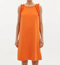 Joseph Ribkoff Sleeveless Shift Dress in orange - women's dress
