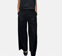 Suncoo - Jayden Paper-bag Cotton Pants
