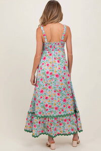 Easel - Rayon Ric Rack Midi Dress