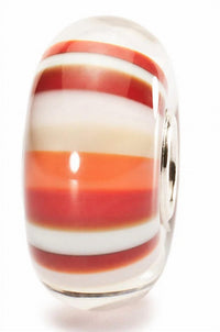 Trollbeads - Women's Strawberry Stripes Glass Bead Charm