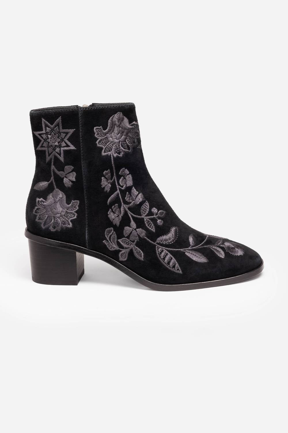 Johnny Was - WOMEN'S CHIARA EMBROIDERED SUEDE BOOTIE
