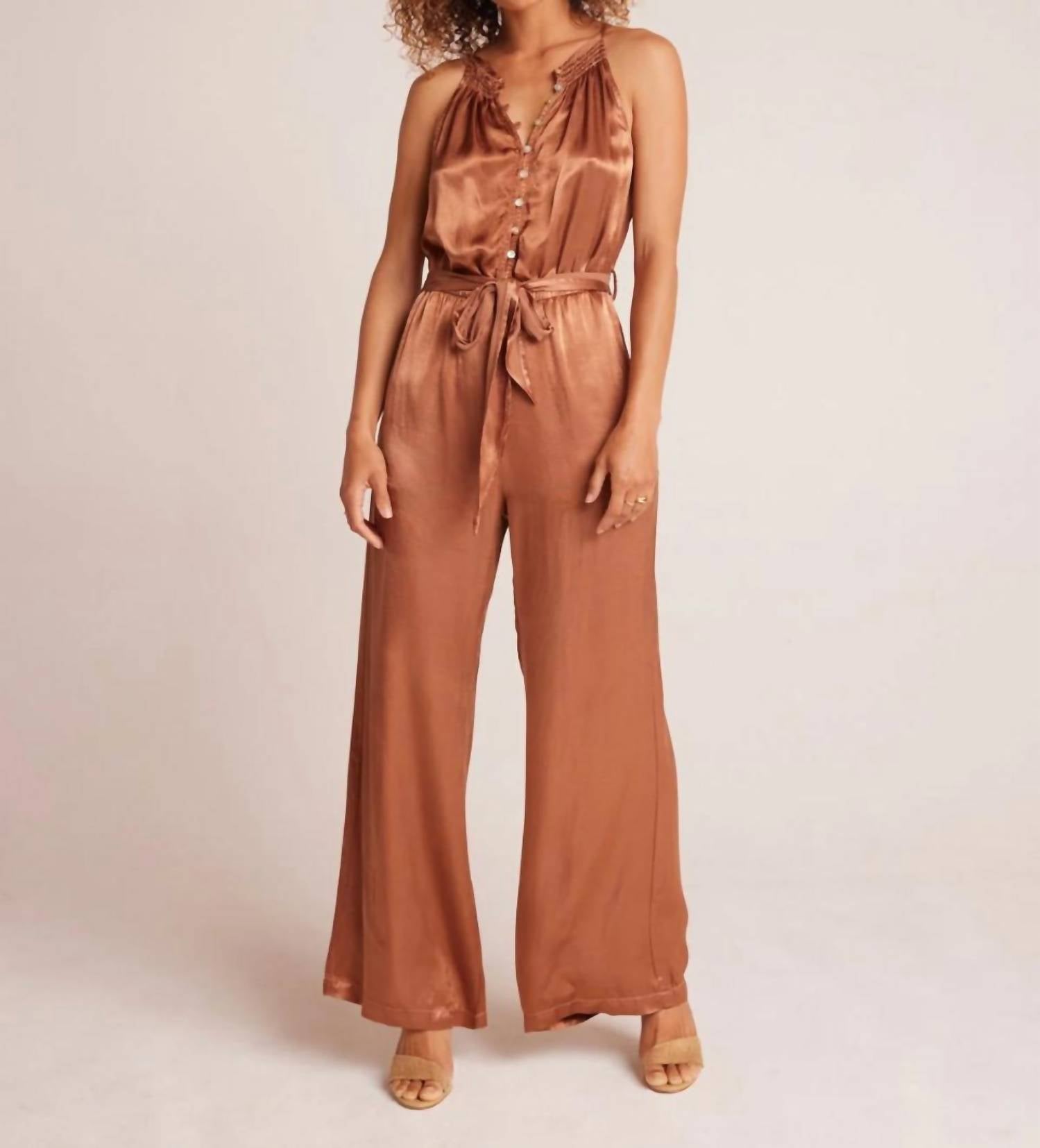Bella Dahl - Smocked Halter Neck Jumpsuit