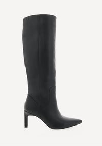 BiLLiNi Women's Huda Knee High Stiletto Boot in black - women's shoe - detail view