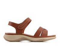 Andrea Women's Ankle Strap With Hook And Loop Closure Sandal in brown - women's sandal
