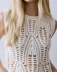 Melissa Nepton - Dali Open-stitch Knit Sweater