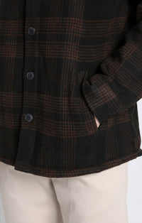 Jachs New York - Yates Wool Blend Sherpa Lined Shirt Jacket