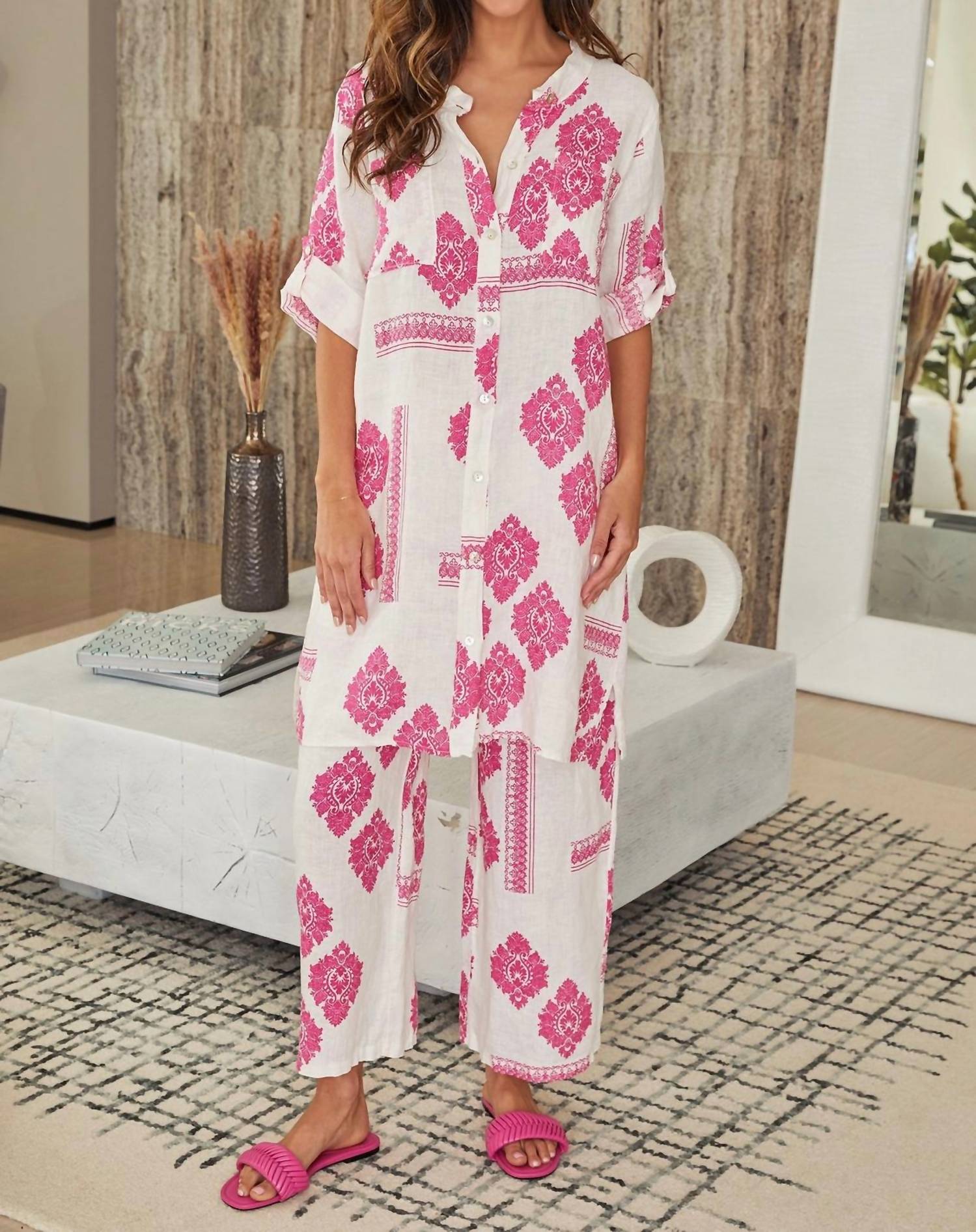 Milio Milano - Linen Damask Pants