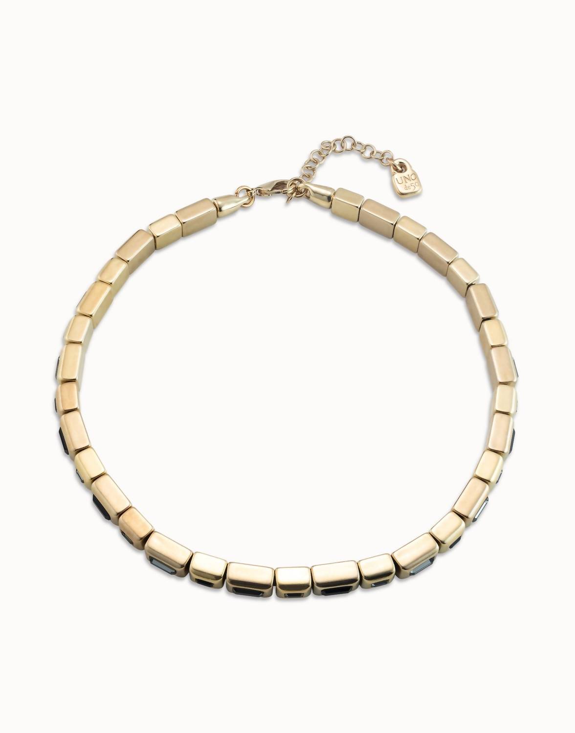 UNOde50 Women's Glitter By Glitter Necklace in gold - women's jewelry - detail view