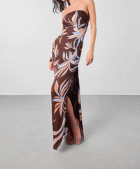 Rococo Sand - Fern Ruched Maxi Dress