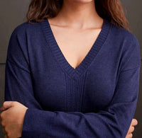 Tribal - Long Sleeve V-neck Sweater