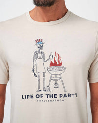 TravisMathew Grill And Thrill Short Sleeve Tee in italian sand - men's t-shirt - view 5