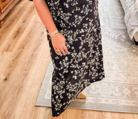 Entro - Midnight Floral Midi Dress