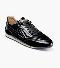 STACY ADAMS Men's Action 150 Sporty Lace Up Shoes in black patent - men's sneaker