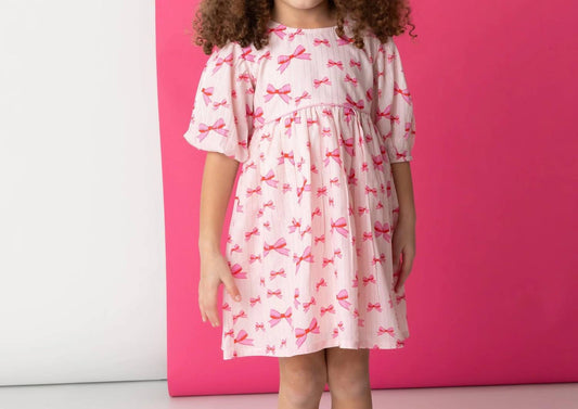 Tuktuk Designs - Bow Puffy Sleeve Dress