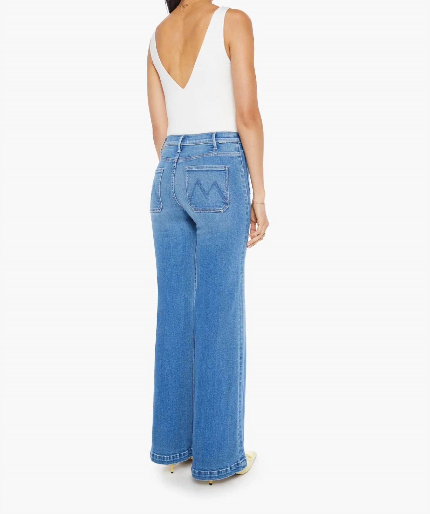 Mother - Hustler Roller Patch Pocket Wide Leg Jean