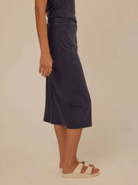 Threads 4 Thought - Adella Mineral Wash Eco Jersey Midi Skirt