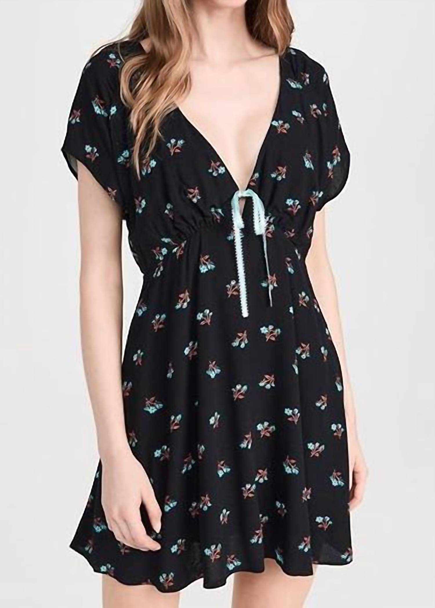 asos design ultimate midi tea dress with collar in black Free People Tabby Lace Mini Dress